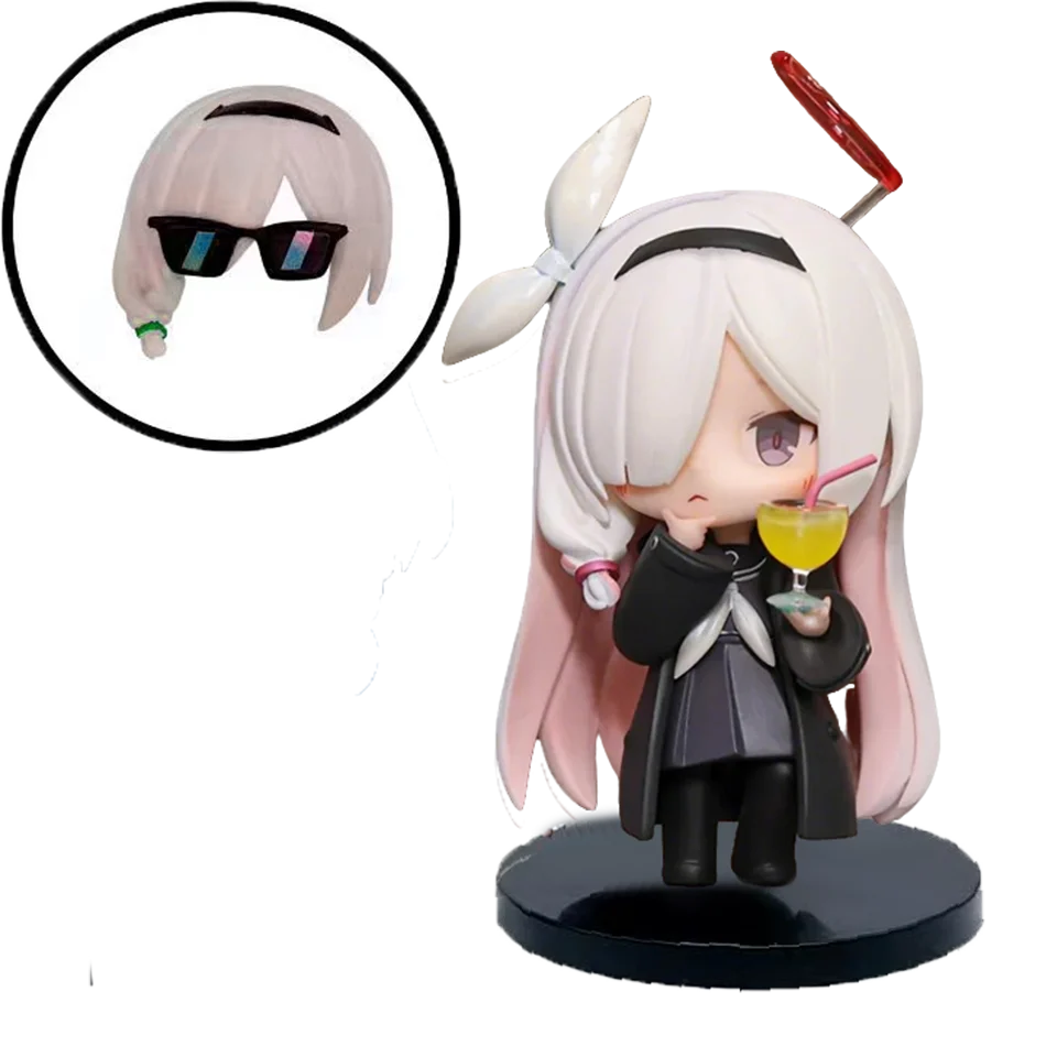 2 Kinds Blue Archive Anime Figurine Arona Prana Game Character Q Version Cartoon Collectible Model Face Changing Toys Gifts