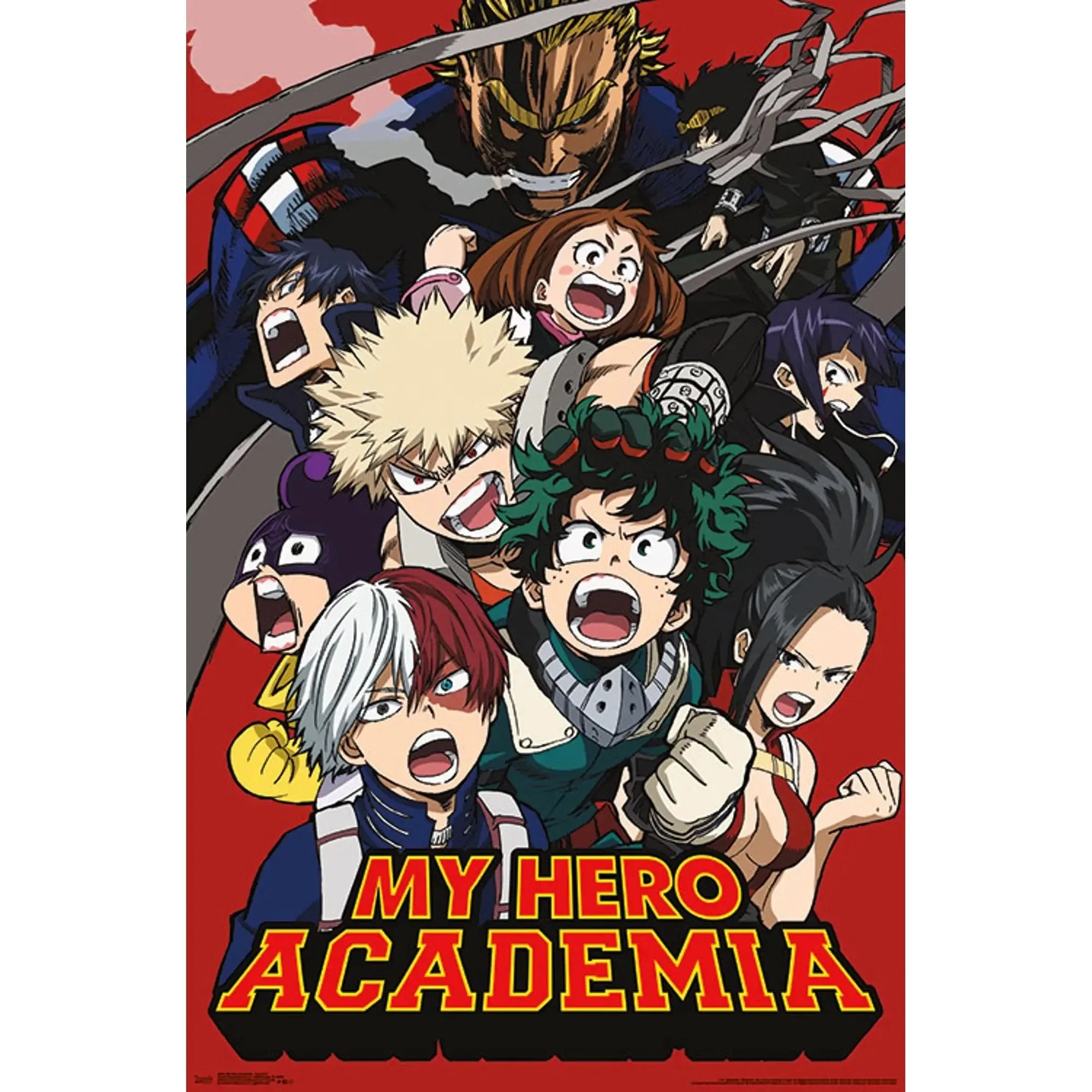 Japanese Anime My-Hero-Academia Poster Cartoon Manga Canvas Painting Wall Art Pictures Home Kids Room Decor Gift
