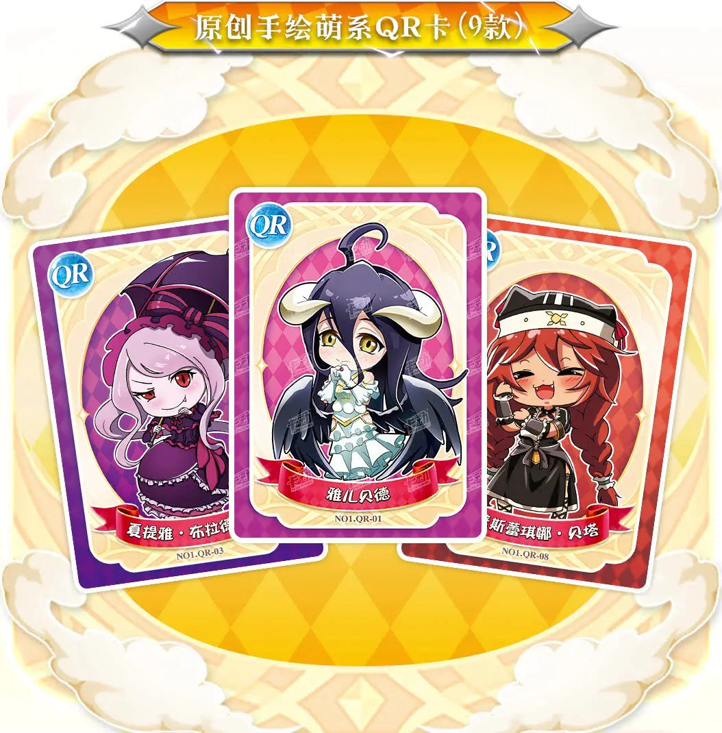 KADONG Official OVERLORD Anime Trading Cards Wave 1 Ainz Albedo Shalltear Demiurge Cocytus Premium Collectible Cards For Fans
