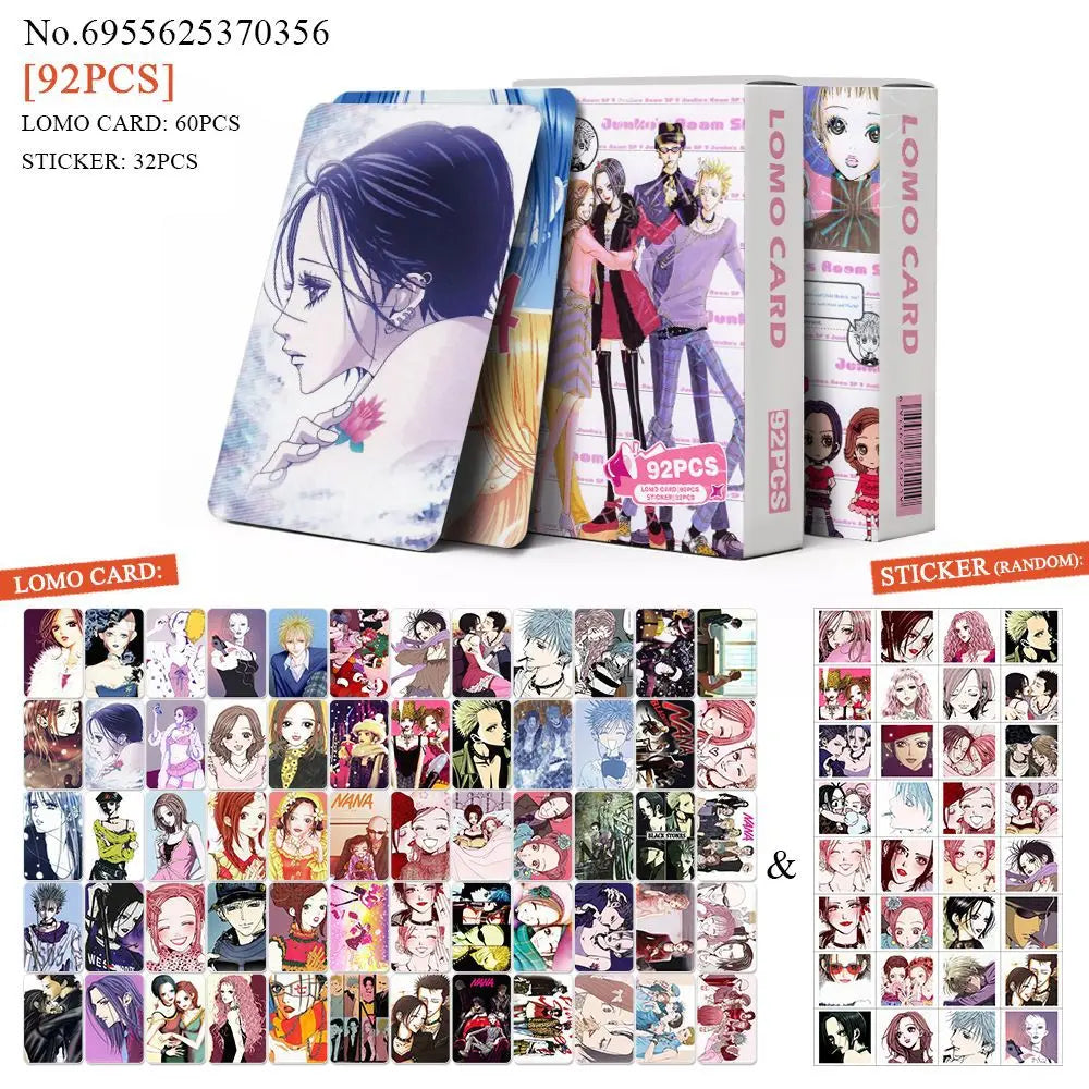 92 Anime Mini Cards NANA High-Definition Color Printed Photo Cards Nana Stickers ACG LOMO Cards Greeting Card Gifts
