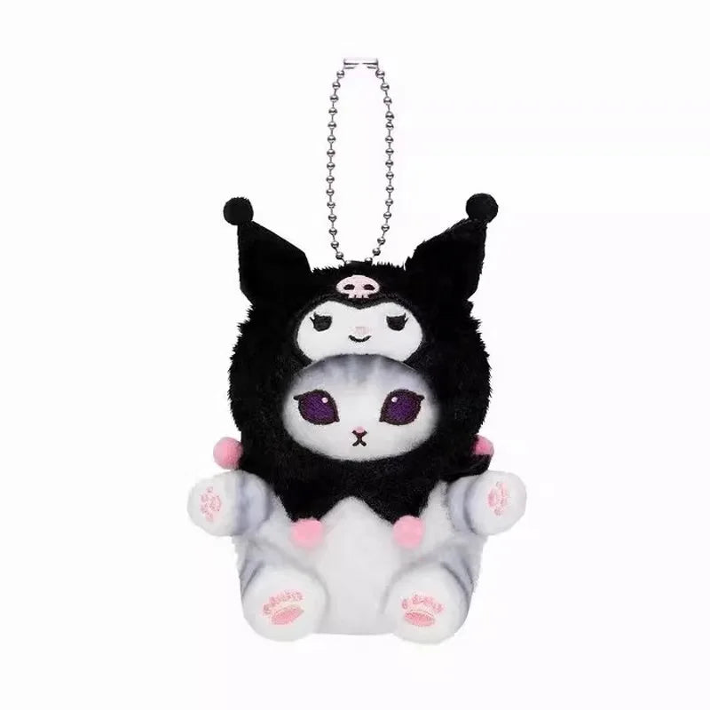 Mofusand Cos Series Plush Keychain Cute Cat Plushie Bag Pendant Soft Stuff Accessories For Birthday Gift
