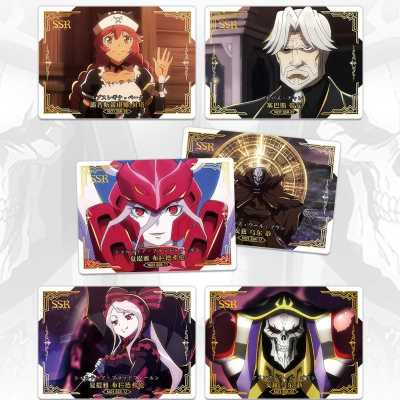 KADONG Official OVERLORD Anime Trading Cards Wave 1 Ainz Albedo Shalltear Demiurge Cocytus Premium Collectible Cards For Fans