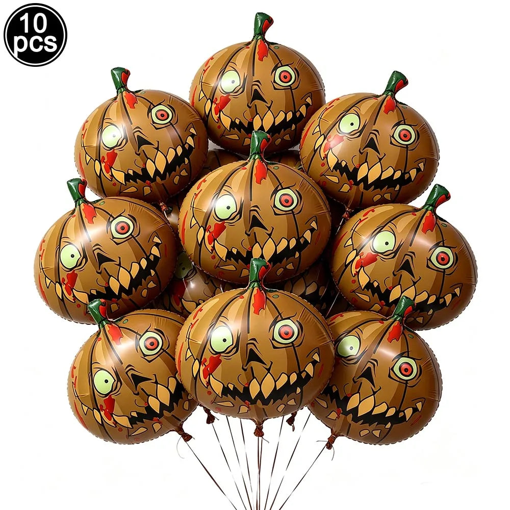Large Halloween Standing Foil Balloons Haunted House Castle Skull Coffin Witch Mylar Balloon Halloween Party Decoration Balloon
