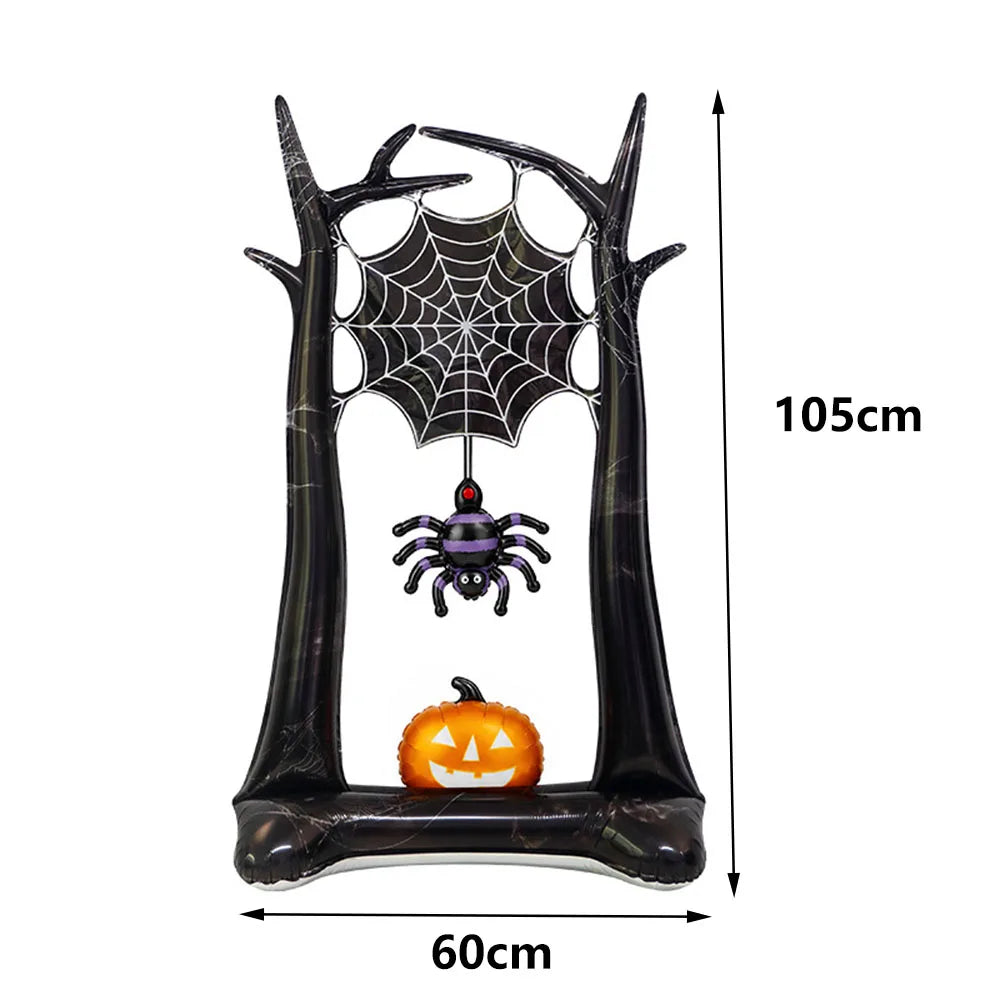 Large Halloween Standing Foil Balloons Haunted House Castle Skull Coffin Witch Mylar Balloon Halloween Party Decoration Balloon