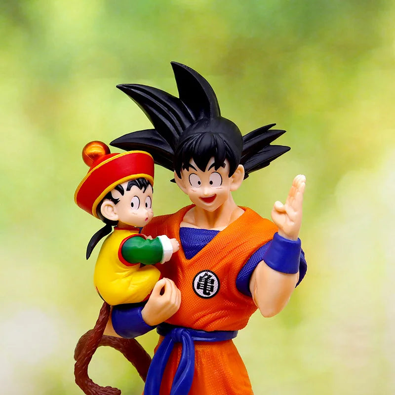 Anime Dragon Ball Son Goku with Gohan Figure Son Goku Figurine 30cm Pvc Action Figures Collection Model Toys Gifts