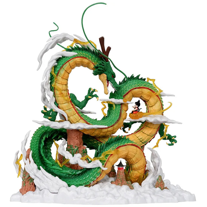 Anime Dragon Ball Z Shenron Figure with kid goku Figurine 20.5CM PVC Action figures Shenlong DBZ Collectible Model Statue Toys