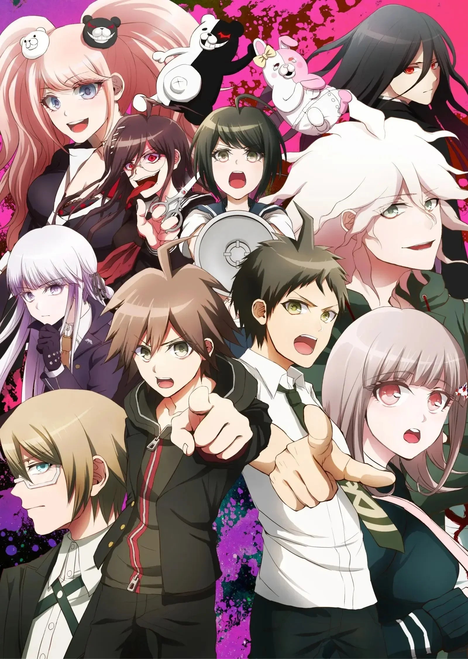 Classic Anime Game Series Danganronpa Aesthetic Canvas Painting Posters and Prints Wall Art Picture For Living Room Decoration
