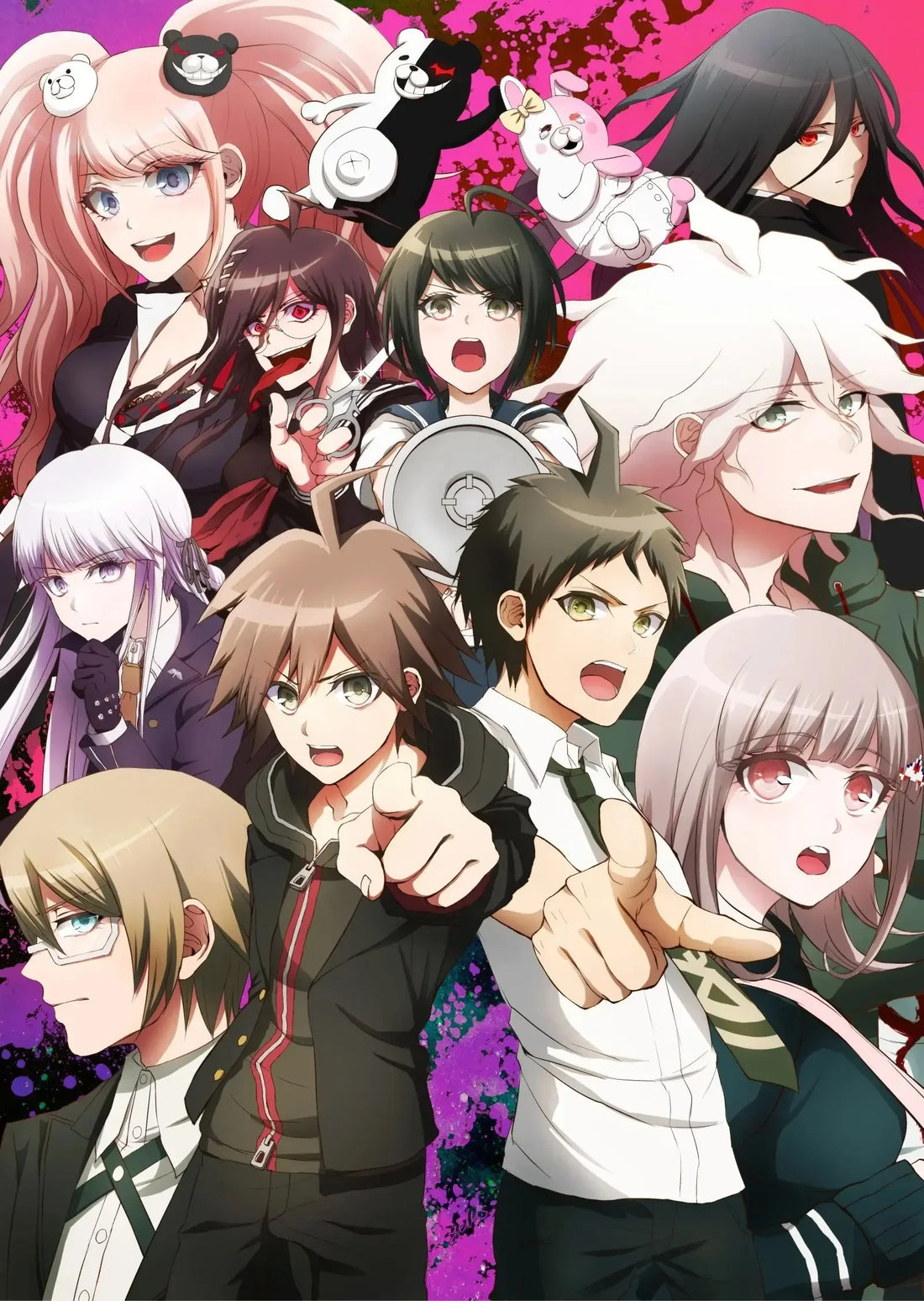 Classic Anime Game Series Danganronpa Aesthetic Canvas Painting Posters and Prints Wall Art Picture For Living Room Decoration