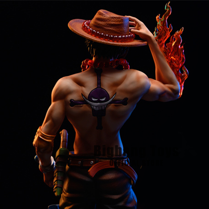 23cm Anime One Piece Figure Ace Figure PVC Collectible Statue Model Toys Gifts