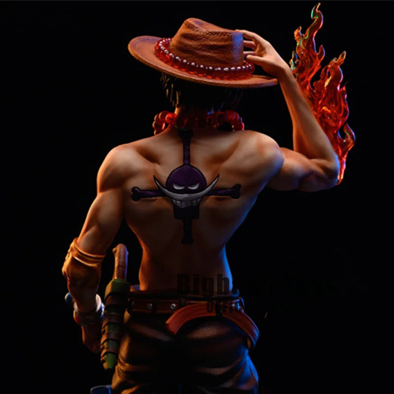 23cm Anime One Piece Figure Ace Figure PVC Collectible Statue Model Toys Gifts