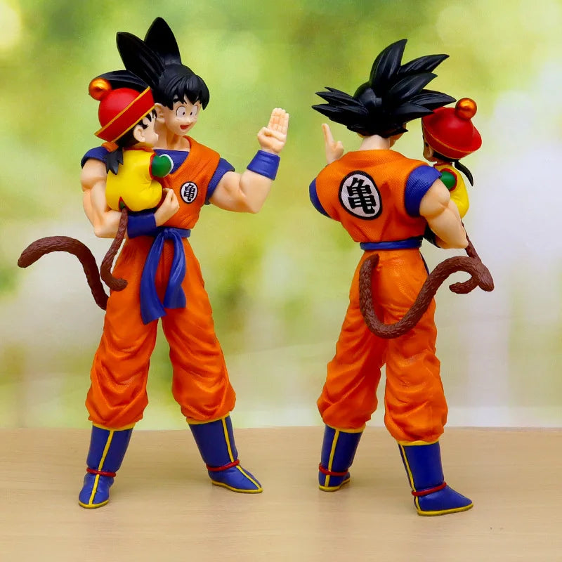 Anime Dragon Ball Son Goku with Gohan Figure Son Goku Figurine 30cm Pvc Action Figures Collection Model Toys Gifts
