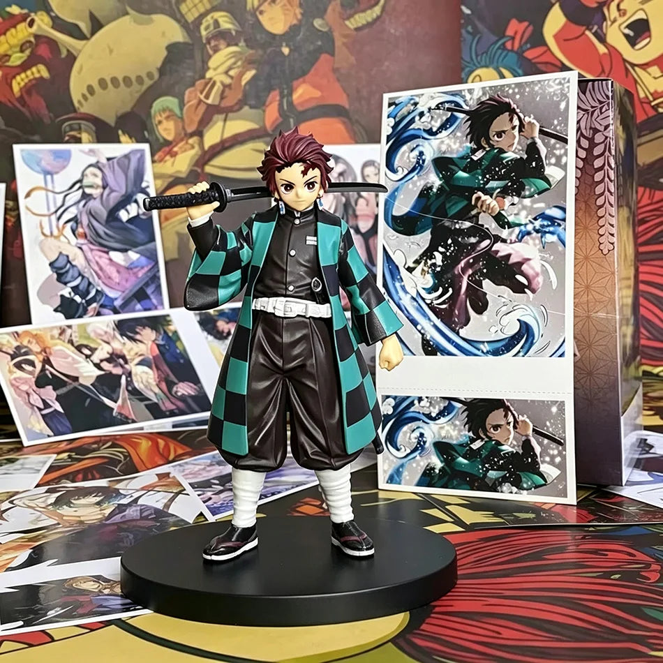 Demon Slayer Anime Character Figurine Model, Desktop Display Ornament, Premium Collectible Gift for Anime Enthusiasts