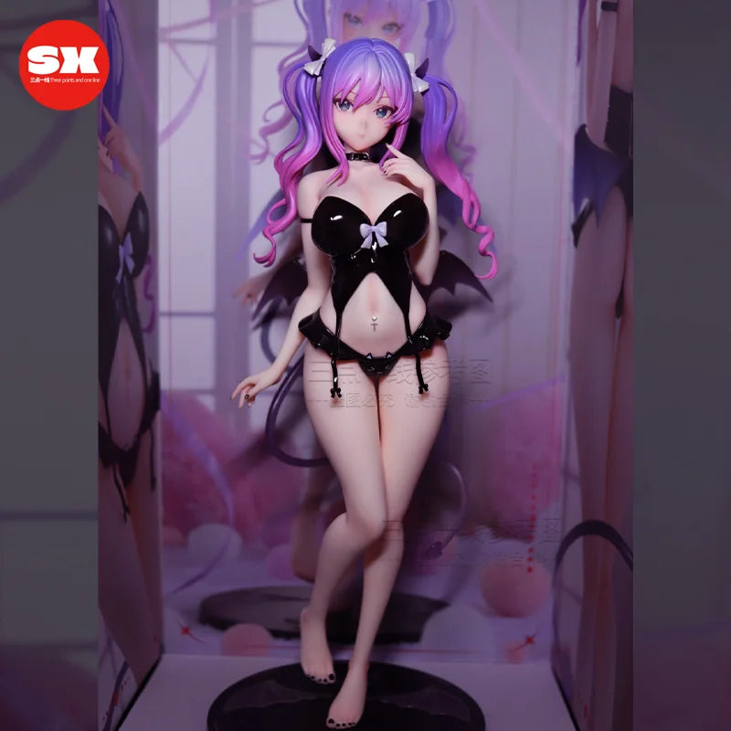 2D Anime Girl Glowing Little Imp PC Case Ornament Model Figurine Exquisite Christmas Gift for Boys