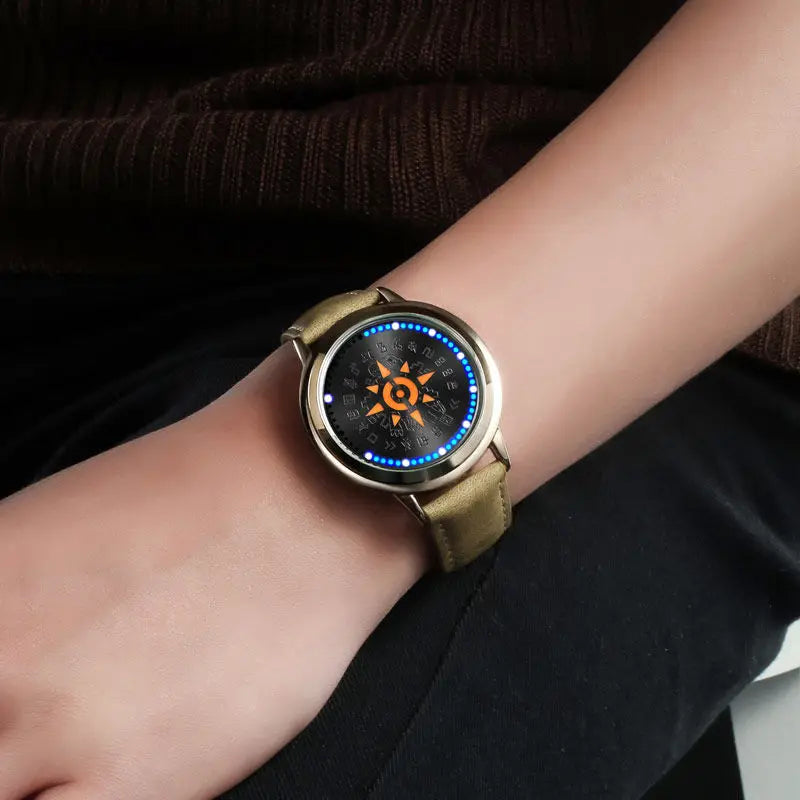 Digimon Adventure Agumon Angewomon Anime Two-Dimensional Watch for Men and Women Students Fashionable and Creative Wristwatch