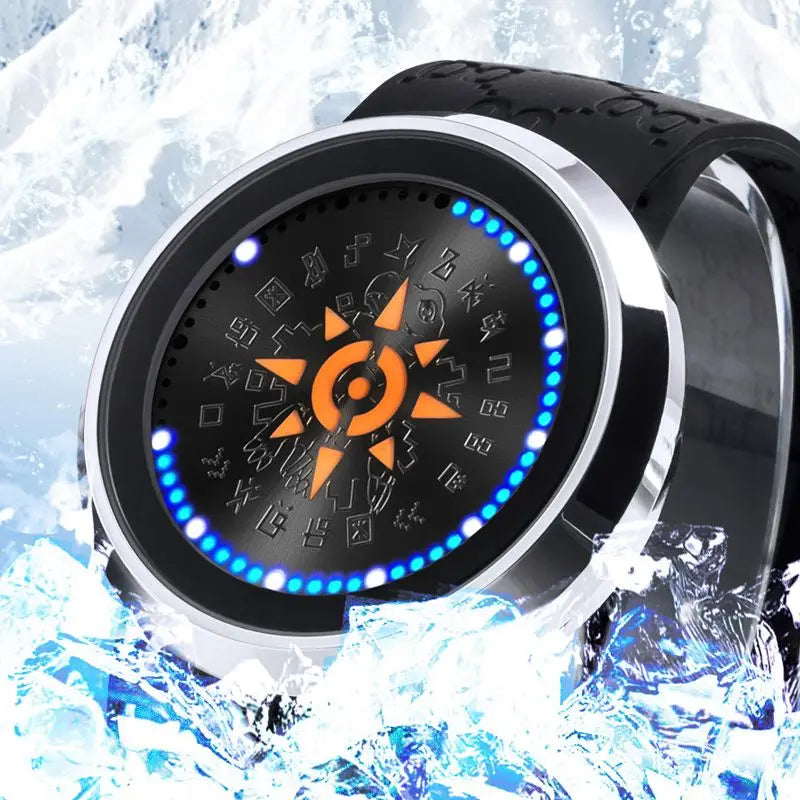 Digimon Adventure Agumon Angewomon Anime Two-Dimensional Watch for Men and Women Students Fashionable and Creative Wristwatch
