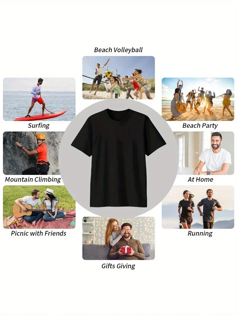 Anime T-Shirt Retro Music and Skz Print Short-Sleeve Crew Neck T-Shirt, Suitable for Everyday Wear, Classic Fit