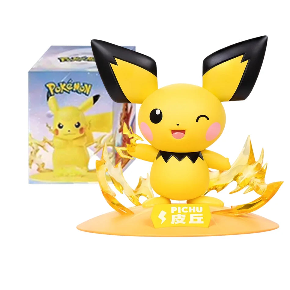 12 style Pok é mon Action Dolls Pikachu Blind Box Anime Models Desktop Decorations Pok é mon Toys Children's Birthday Gifts