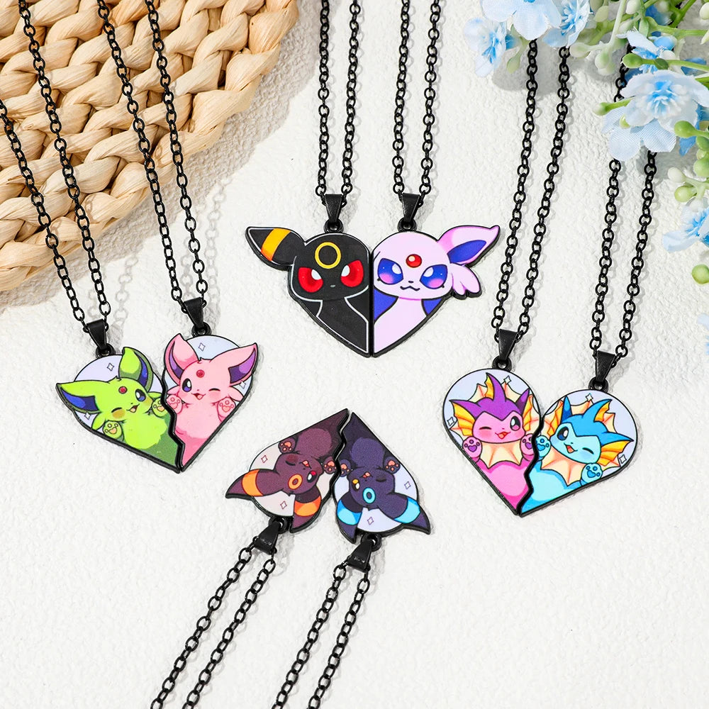 Eevee, Moon Sylph, Sun Sylph, Fairy Sylph, Thunder Sylph, Flame Sylph chain, classic anime game collection.