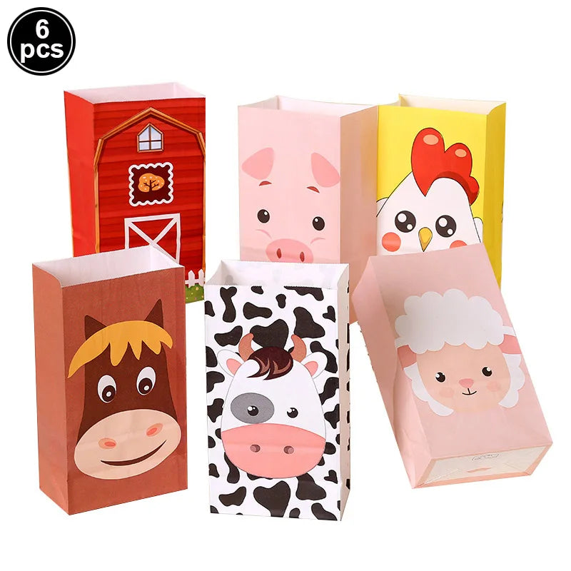 Farm Walking Animal Balloon Duck Chicken Cow Horse Sheep Walking Foil Balloon Kids Farm Theme Birthday Party Decoration Supplies