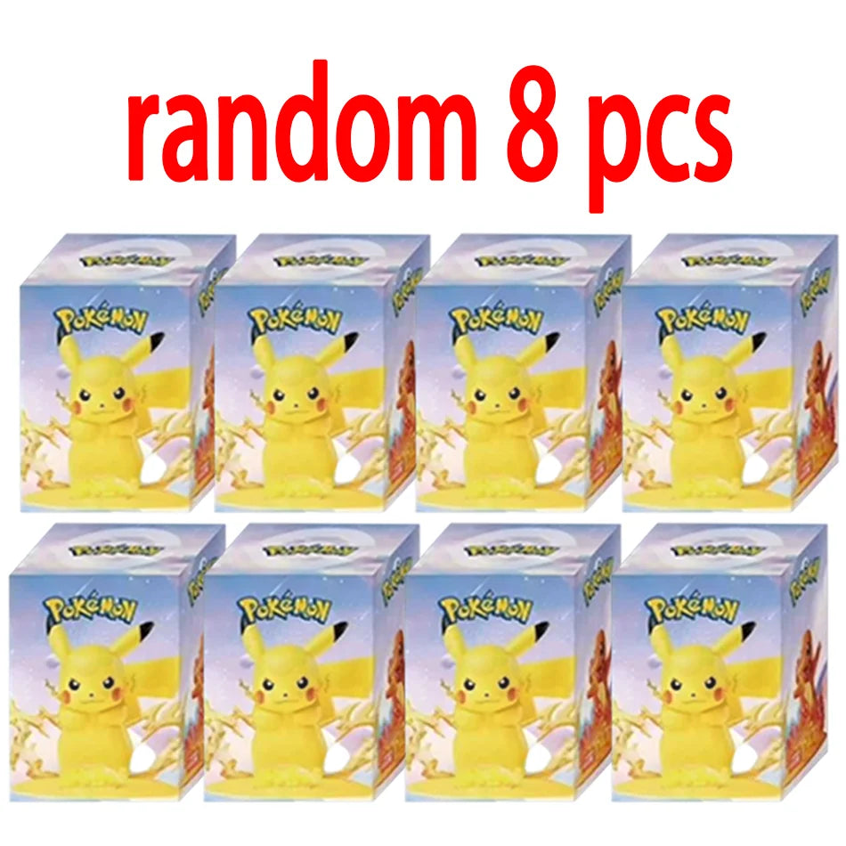 12 style Pok é mon Action Dolls Pikachu Blind Box Anime Models Desktop Decorations Pok é mon Toys Children's Birthday Gifts