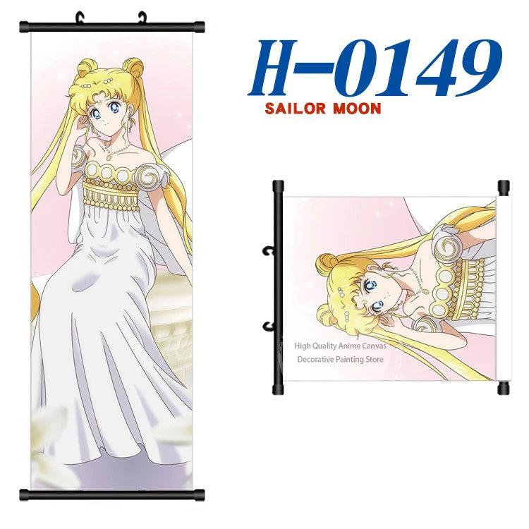 Anime Sailor Moon Canvas Scroll Hanging Painting Anime Peripheral Creative DIY Anime Exhibition Wall Painting Poster Wholesale