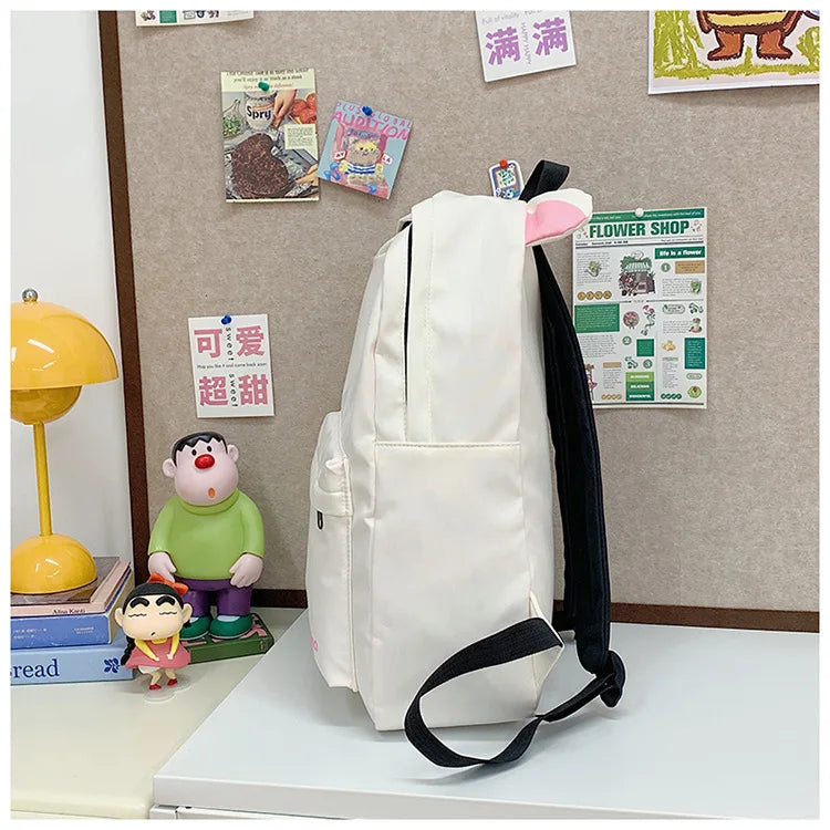 Hot Cute Bear Rilakkumas Backpack Large Capacity Anime Cartoon Backpack Stylish Student School Bag Nylon Shoulder Bags Schoolbag