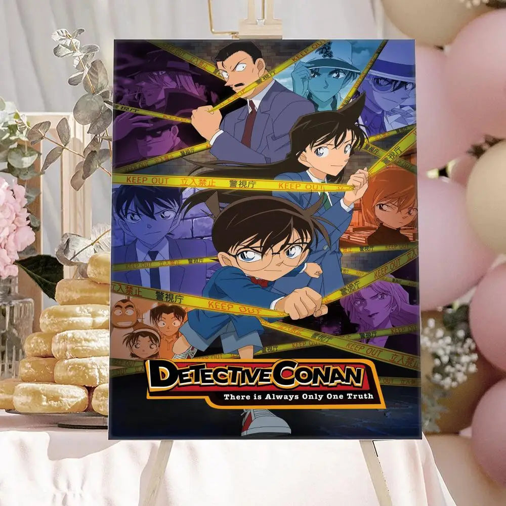 Anime Detective-Conan Poster HD Art Sticky Wall Waterproof Home Anime Movie Singer Living Room Bedroom Bar Aesthetic Decoration