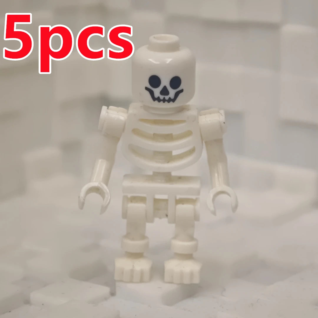 Halloween Skeleton Army Mini Doll MOC Building Blocks DIY Assembled Building Blocks Character Doll Skeleton Horse Ornaments Toy