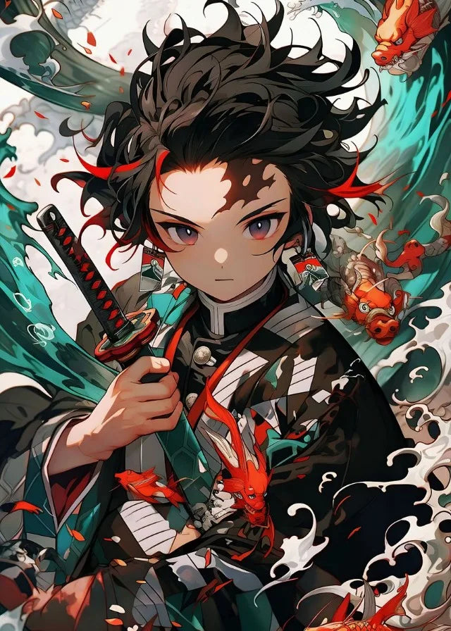 Demon Japanese Popular Classics Anime Character Posters Canvas Printing Wall Art Picture for Living Room Home Decor Gifts