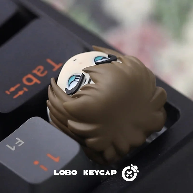 Detective Conan Anime Theme Keycaps 1pcs Conan Mouri Ran Anita Hailey Character Keycaps Personality Resin Mechanical Keycaps ESC