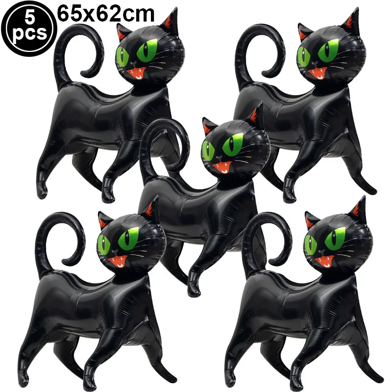 Large Halloween Standing Foil Balloons Haunted House Castle Skull Coffin Witch Mylar Balloon Halloween Party Decoration Balloon