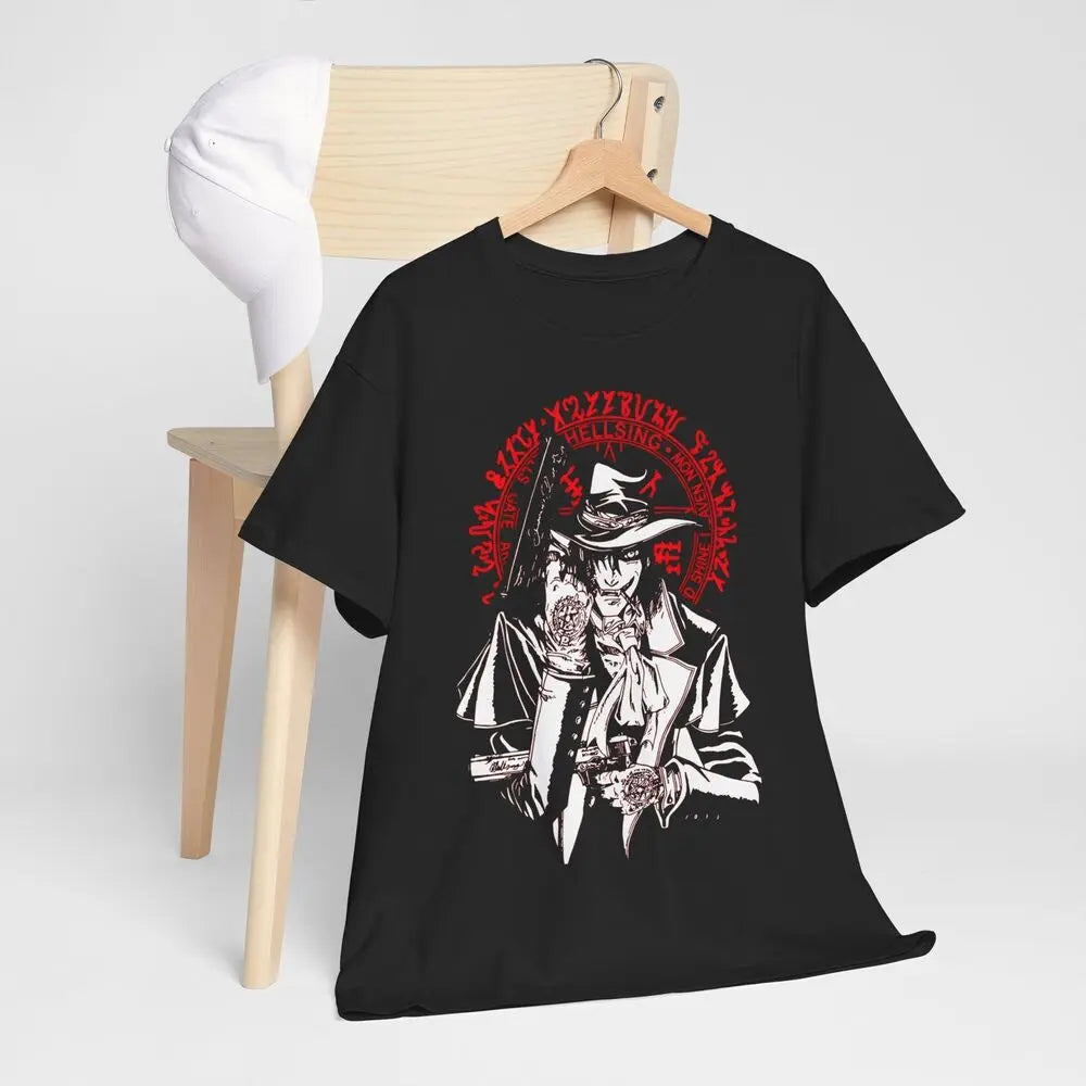 Hellsing Anime T-shirt, Inspired Anime Alucard T-shirt Black- Anime Gift