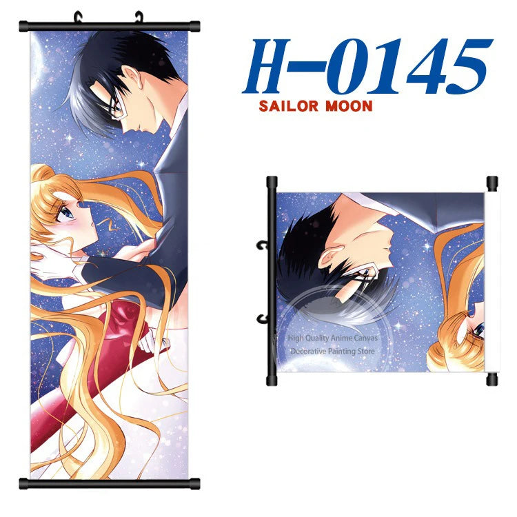 Anime Sailor Moon Canvas Scroll Hanging Painting Anime Peripheral Creative DIY Anime Exhibition Wall Painting Poster Wholesale