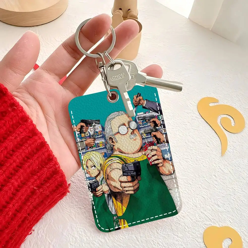 Popular Anime S-SAKAMOTO DAYS Minimalist Leather Card Wallet Smooth ID And Business Card Protector