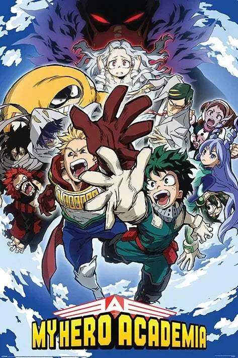 Japanese Anime My-Hero-Academia Poster Cartoon Manga Canvas Painting Wall Art Pictures Home Kids Room Decor Gift