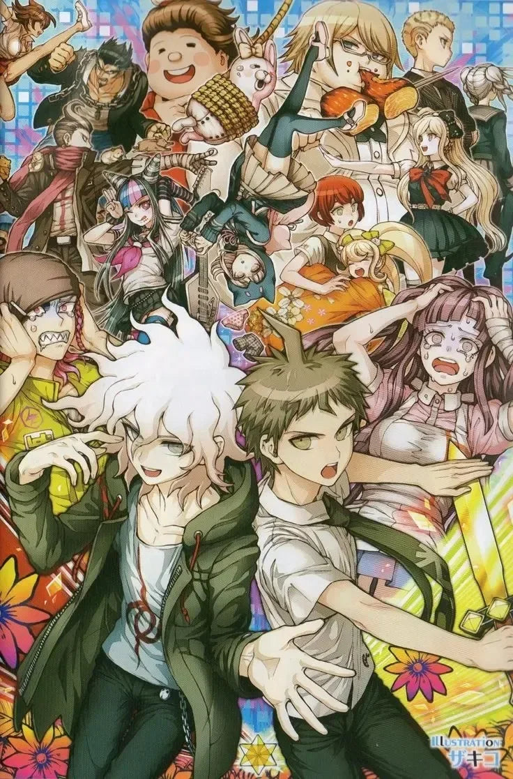 Classic Anime Game Series Danganronpa Aesthetic Canvas Painting Posters and Prints Wall Art Picture For Living Room Decoration