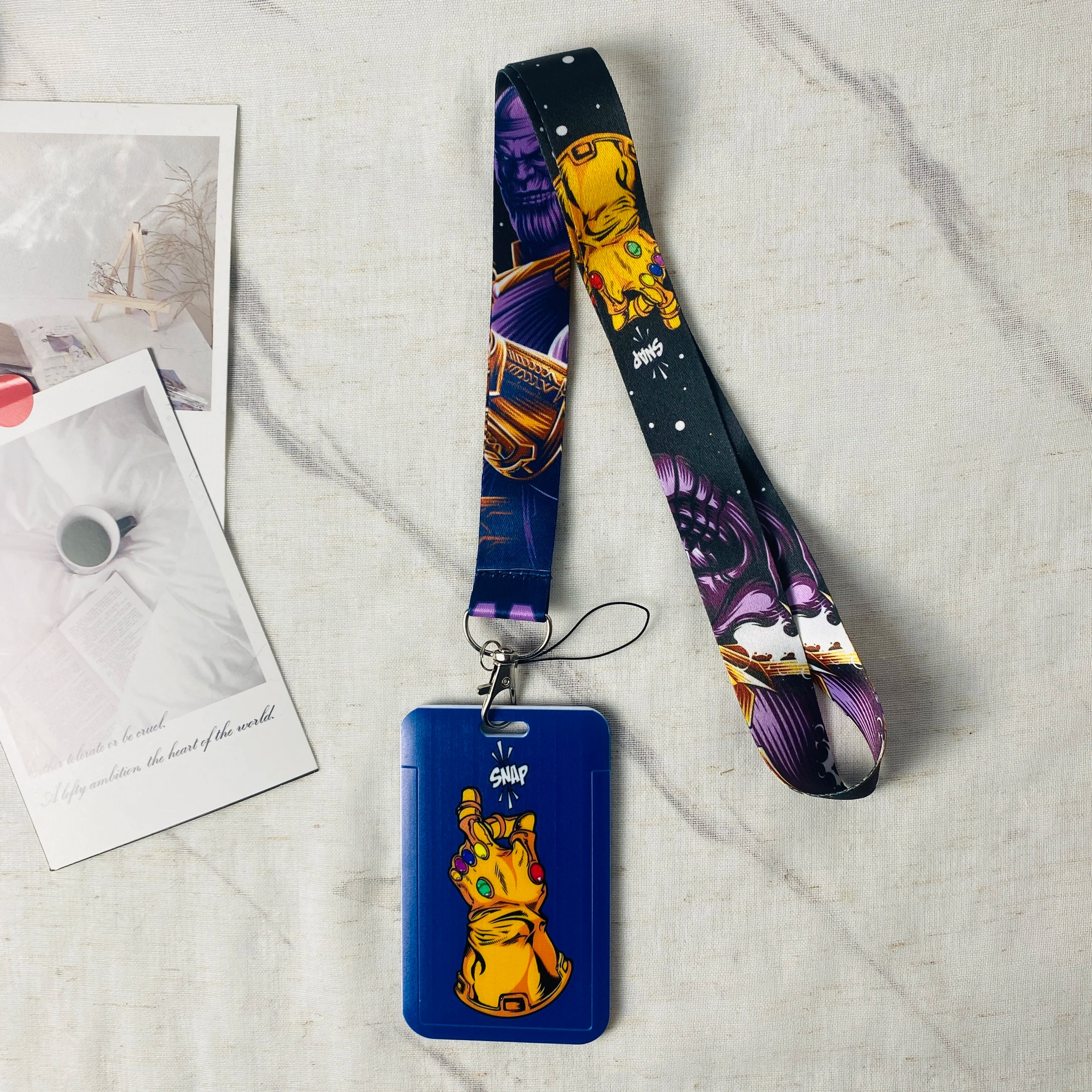 Anime Characters Card Holder   Lanyard Keychain ID Credit Bus Card Cover Hang Rope Lariat Lanyard Key Rings Fans Gifts