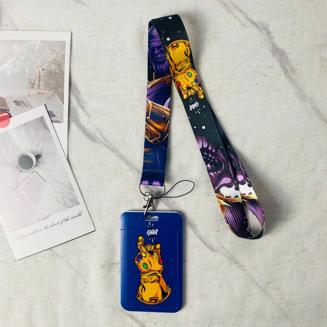 Anime Characters Card Holder   Lanyard Keychain ID Credit Bus Card Cover Hang Rope Lariat Lanyard Key Rings Fans Gifts