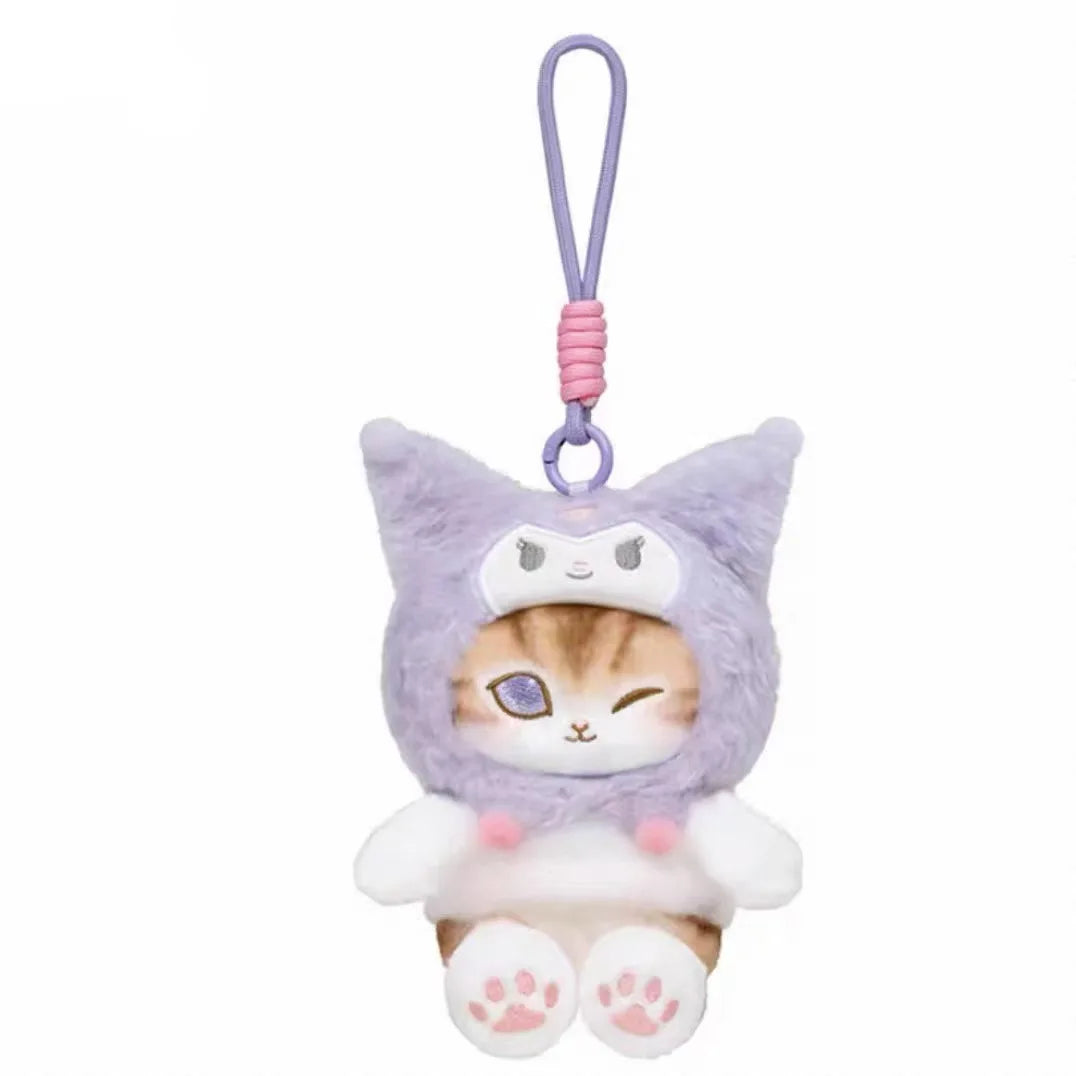 Mofusand Cos Series Plush Keychain Cute Cat Plushie Bag Pendant Soft Stuff Accessories For Birthday Gift