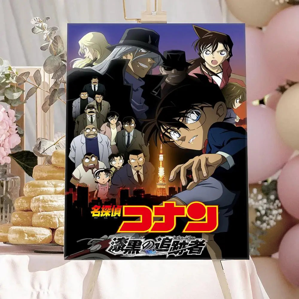 Anime Detective-Conan Poster HD Art Sticky Wall Waterproof Home Anime Movie Singer Living Room Bedroom Bar Aesthetic Decoration