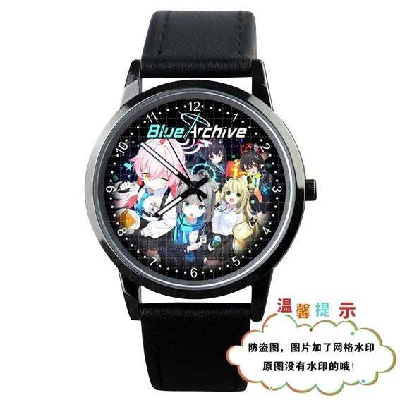 2024 Anime Blue Archive The Animation Takanashi Hoshino Sunaokami Shiroko Tenndou Arisu Student Waterproof Watch Xmas Gift