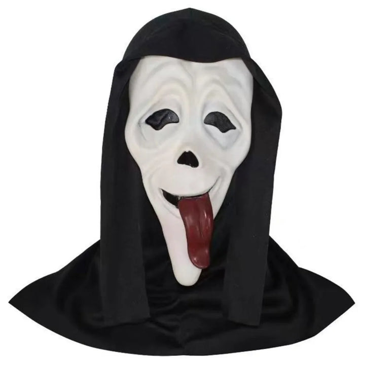 Halloween Cosplay Screaming Horror Props Mask, Breathable Skeleton Mask Horror Party Halloween Role-Playing Props