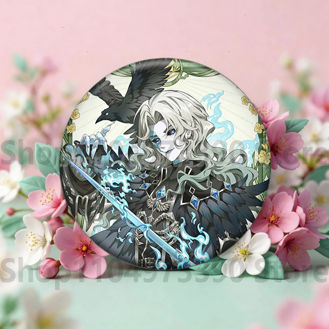 Anime Game Identity V Badge Michiko Hastur Fiona Gilman Joseph Desaulniers Round Button Pins for Schoolbag Cosplay Brooch Gift