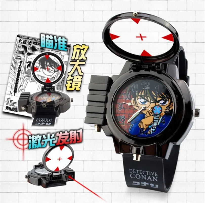 Anime Detective Conan Laser Children's Cartoon Watch