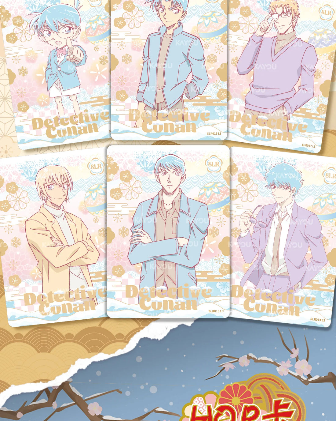 Kayou Detective Conan Collectible Trading Cards Official Authentic Insight Pack Volume 7 Anime Merchandise For Collection Hobby