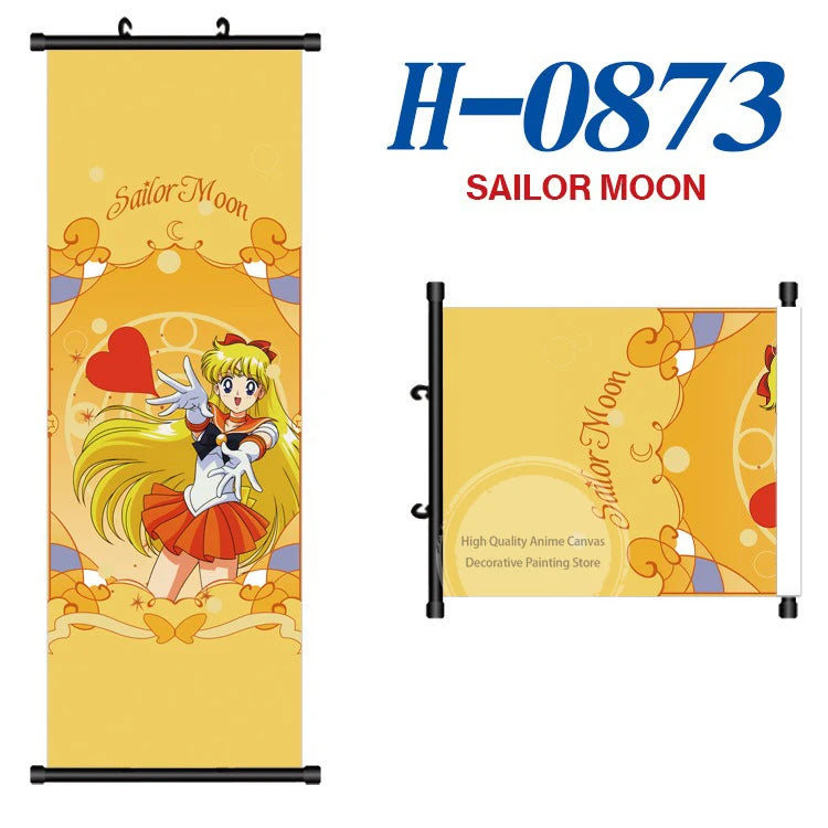 Anime Sailor Moon Canvas Scroll Hanging Painting Anime Peripheral Creative DIY Anime Exhibition Wall Painting Poster Wholesale