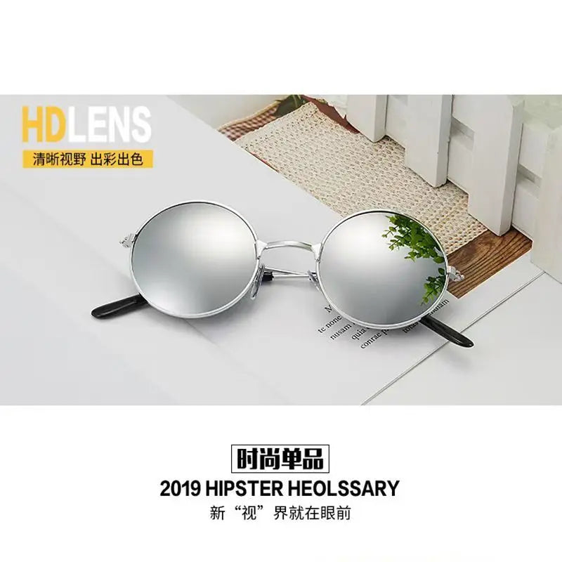 Anime Game SAKAMOTO DAYS Cosplay Circle Tool Glasses Reflect Light Silvery Lens Silver Frame Glasses