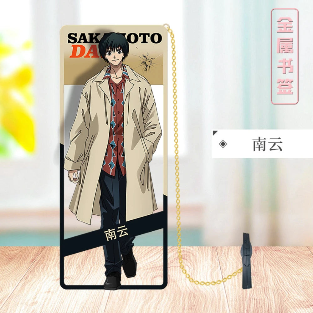 SAKAMOTO DAYS Metal Bookmark Sakamoto Taro Asakura Shin Shaotang Ru Heisuke Mashimo Osaragi Anime Props Cards Accessories Gifts