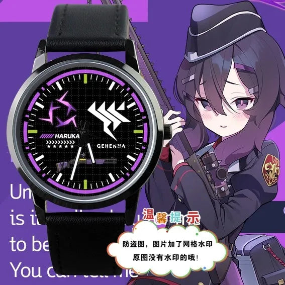 2024 Anime Blue Archive The Animation Takanashi Hoshino Sunaokami Shiroko Tenndou Arisu Student Waterproof Watch Xmas Gift