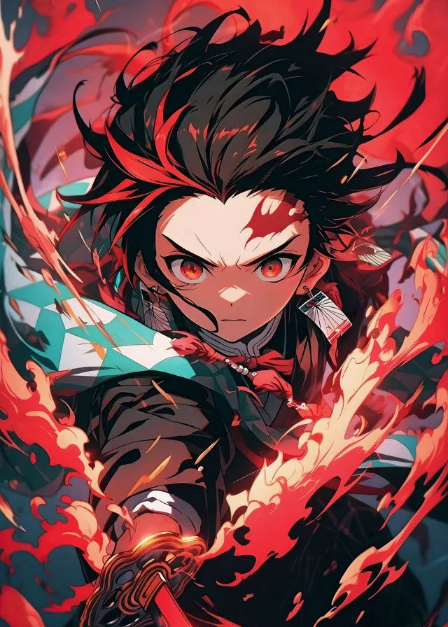 Demon Japanese Popular Classics Anime Character Posters Canvas Printing Wall Art Picture for Living Room Home Decor Gifts
